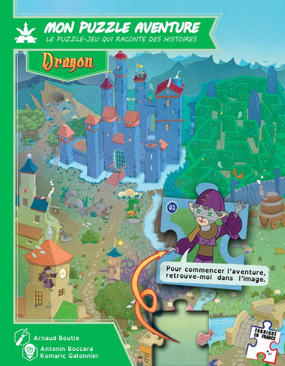 boite puzzle aventure dragon