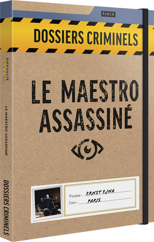 boite jeu Dossiers Criminels Le Maestro Assassine