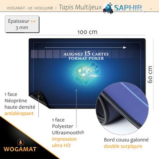 carac Tapis saphir neoprene