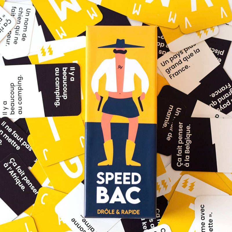 cartes 2 jeu Speed Bac Jaune