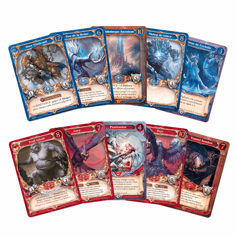 cartes 2 jeu arackhan wars acier chantant