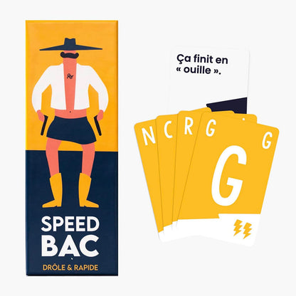 cartes 3 jeu Speed Bac Jaune