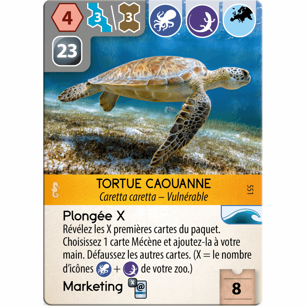 cartes 5 jeu Ark Nova Extension Mondes Marins