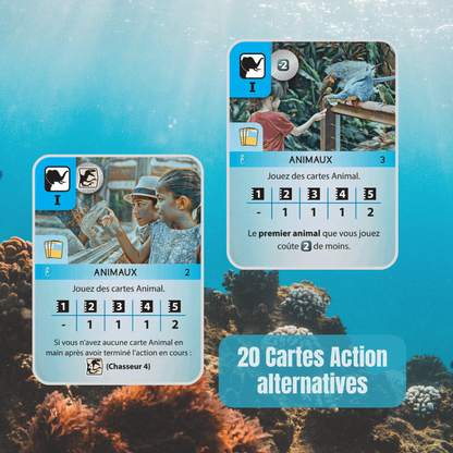 cartes jeu Ark Nova Extension Mondes Marins