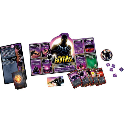 cartes jeu Dice Throne Marvel Black Panther Captain Marvel BlackWidow Dr Strange