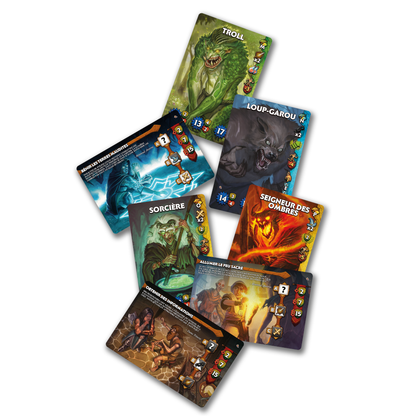 cartes jeu Paper Dungeons Side Quest