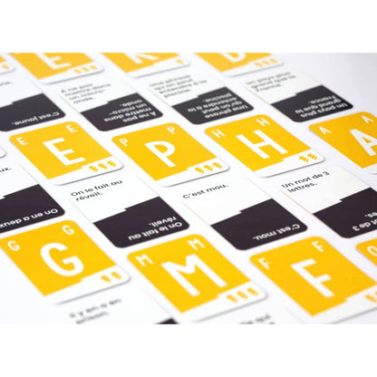 cartes  jeu Speed Bac Jaune