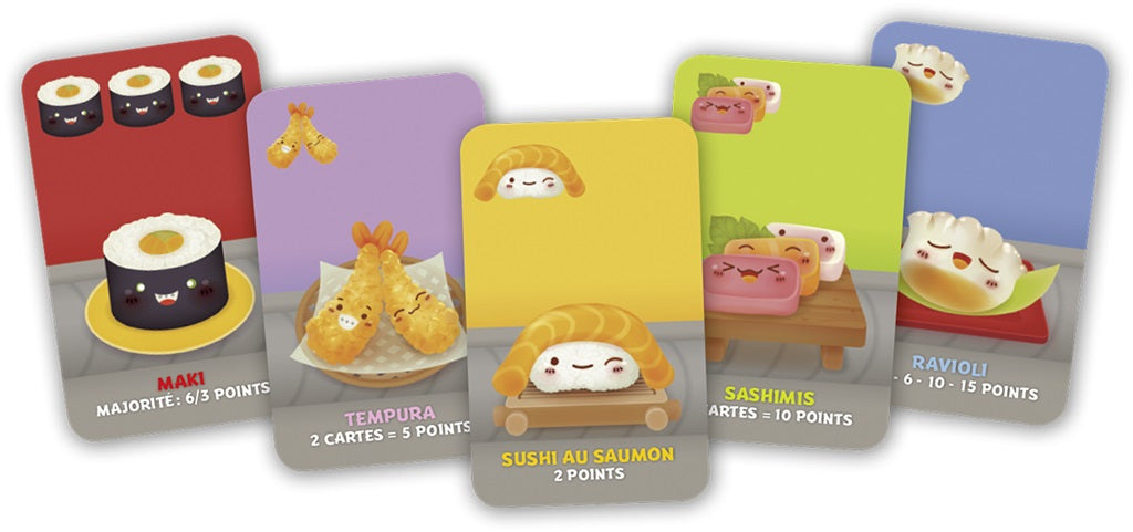 cartes jeu Sushi Go