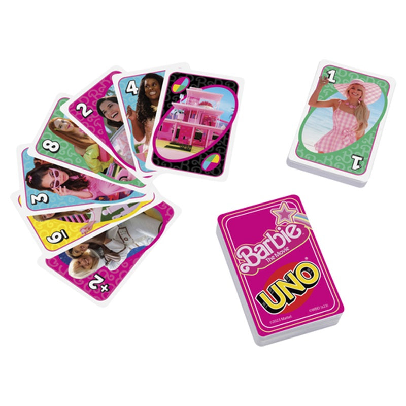 cartes jeu Uno Barbie le film