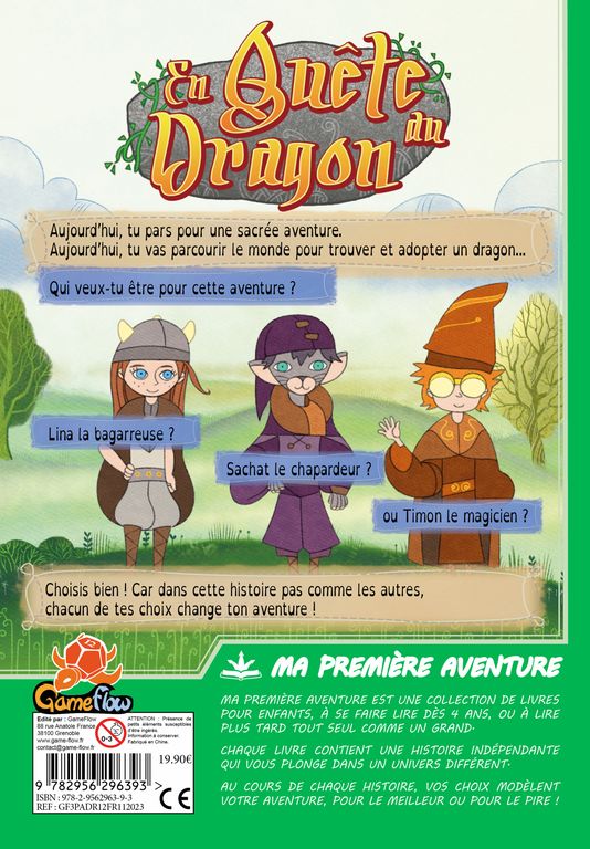 couverture livre aventure dragon