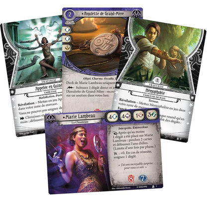 deck investigateur Horreur a Arkham Marie Lambeau cartes
