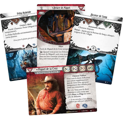 deck investigateur Horreur a Arkham Miguel de la Cruz cartes