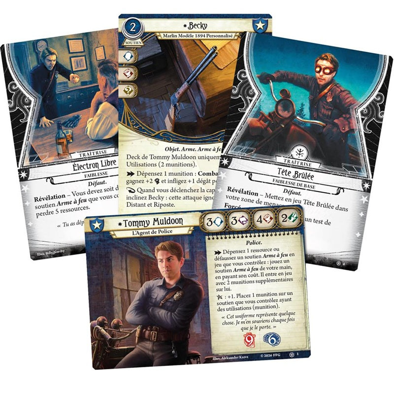 deck investigateur Horreur a Arkham Tommy Muldoon cartes