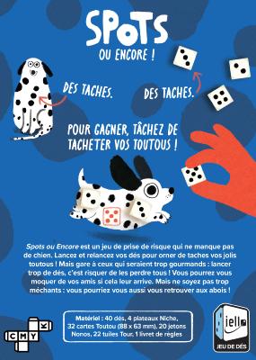 dos boite jeu Spots ou encore