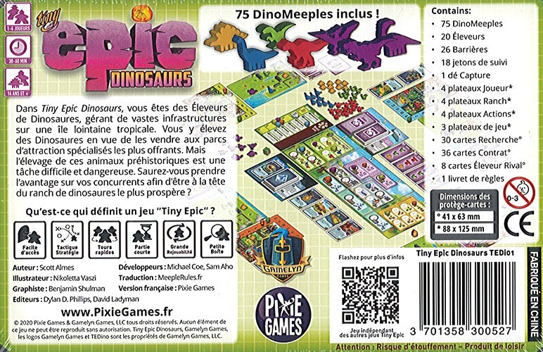 dos boite jeu Tiny Epic Dinosaurs