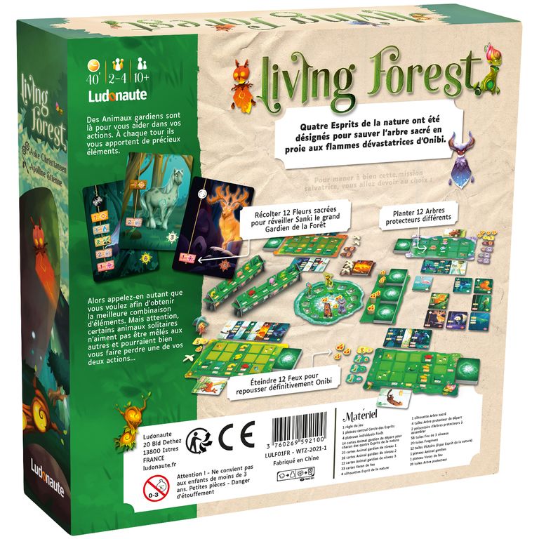 dos boite jeu Living forest