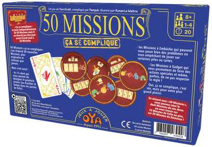 dos boite  jeu 50 missions ça se complique