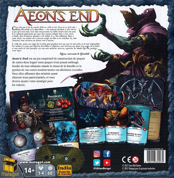 Tapis de jeu compatible Aeon's End - Tapis de jeu en néoprène - Tableau de bord du joueur - France Tapis de jeu compatible Aeon's End - Tapis de jeu en néoprène - Tableau de bord du joueur - France