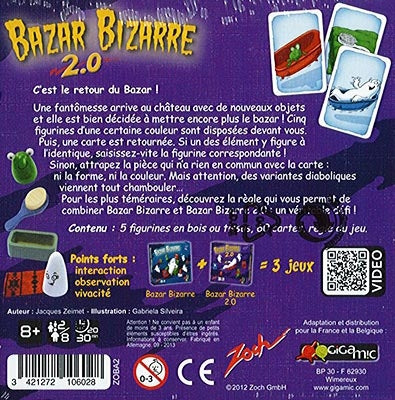 dos boite jeu Bazar Bizarre 2.0