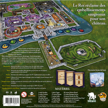 dos boite jeu Castles of Mad King Ludwig Extension