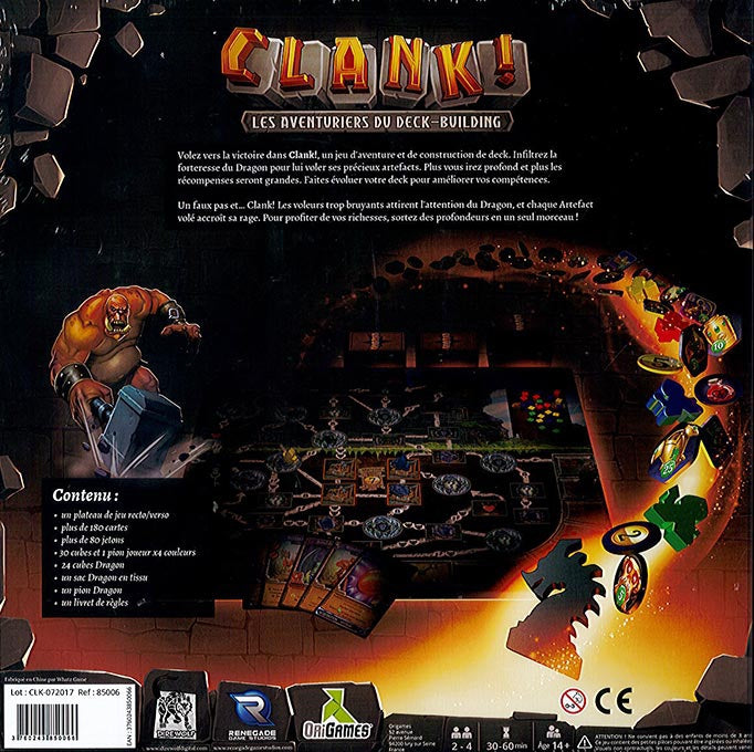 dos boite jeu Clank