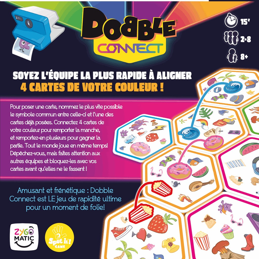 dos boite jeu Dobble Connect