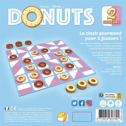 dos boite jeu Donuts