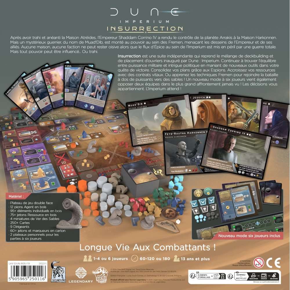 dos boite jeu Dune Imperium Insurrection