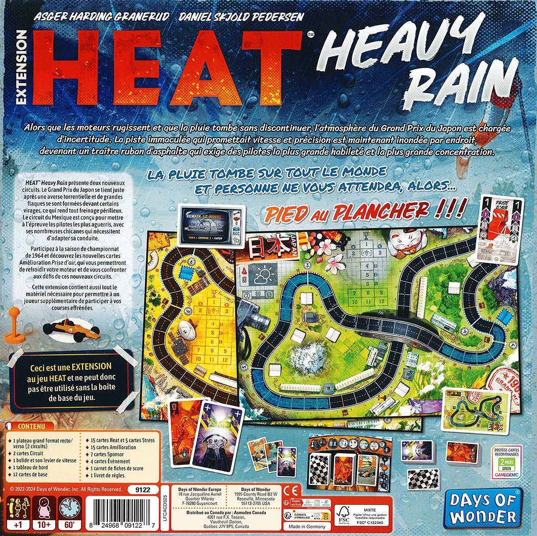 dos boite jeu Heat Heavy Rain