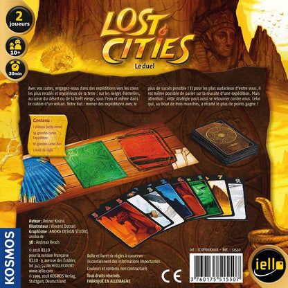 dos boite jeu Lost Cities le duel