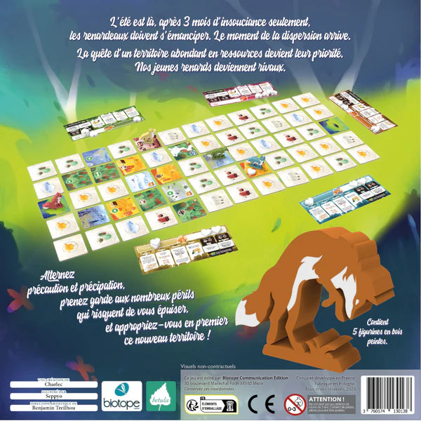 dos boite jeu Ma vie de Renard