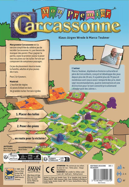 dos boite jeu Mon Premier Carcassonne