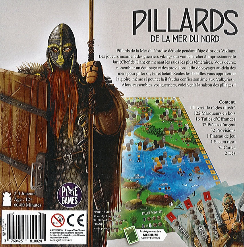 dos boite jeu Pillards de la Mer du Nord