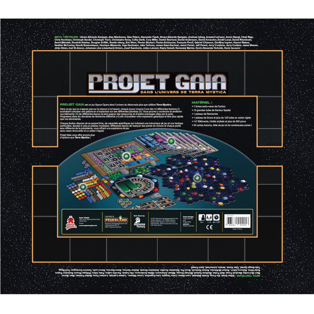 dos boite jeu Projet Gaia