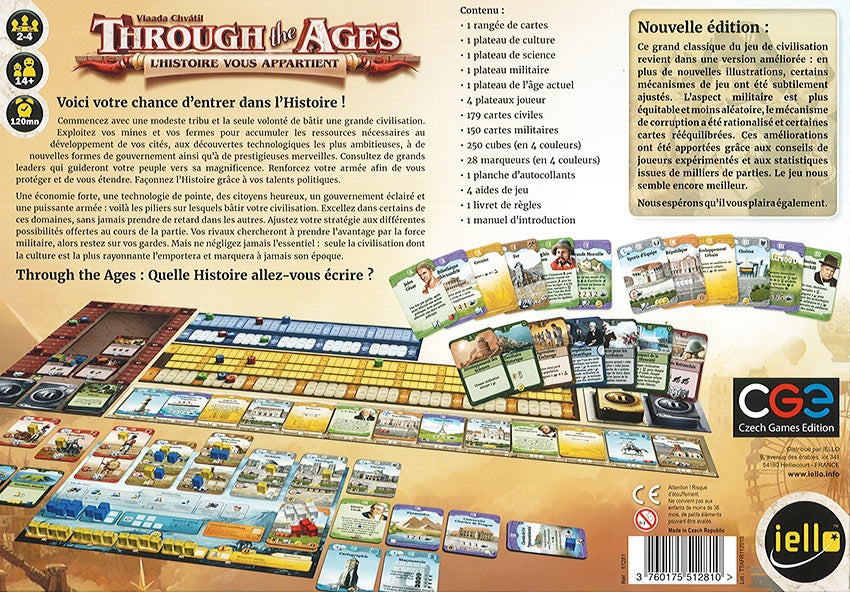 dos boite jeu Through the Ages l'Histoire vous Appartient