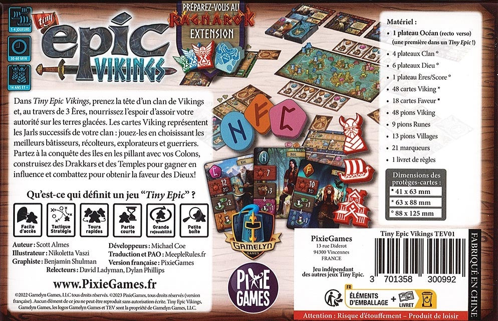 dos boite jeu Tiny Epic Vikings