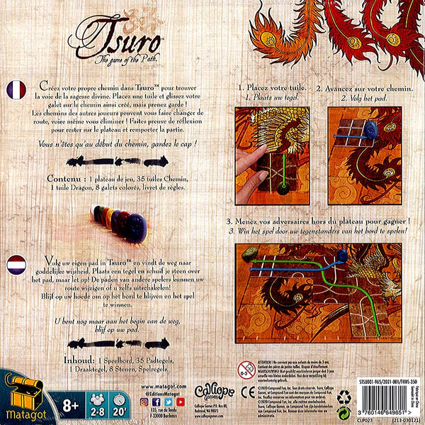 dos boite jeu Tsuro