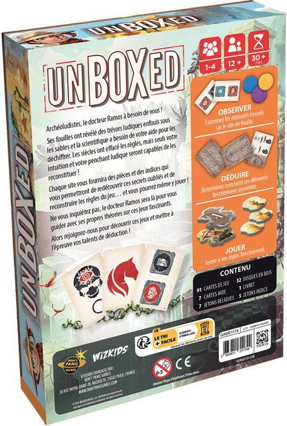 dos boite jeu Unboxed