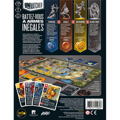 dos boite jeu Unmatched VOL.2 Combats de legende