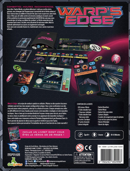 dos boite jeu Warp's Edge