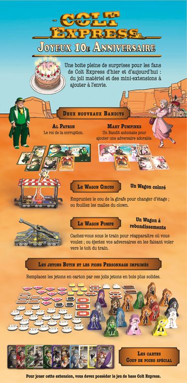 dos boite jeu colt express 10e anniveraire