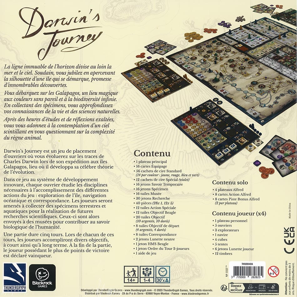 dos boite jeu darwin's journey