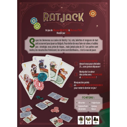 dos boite jeu rat jack