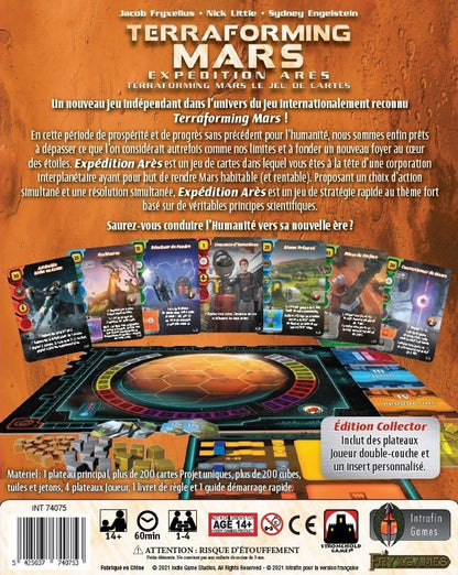 dos boite jeu terraforming mars expedition ares le jeu de cartes