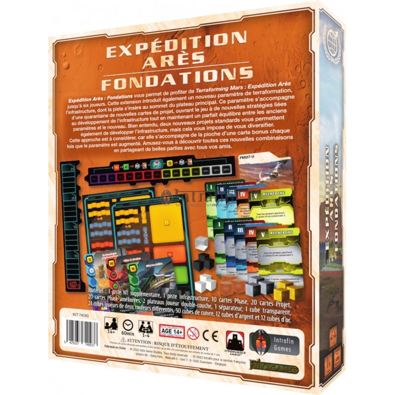 dos boite jeu terraforming mars expedition ares fondations