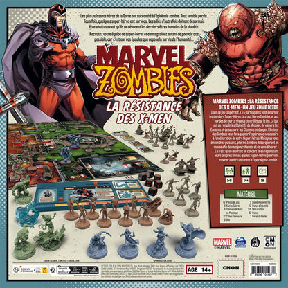 dos boite jeu zombicide la resistance des x-men