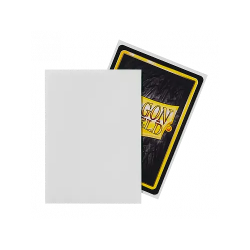dragon shield standard matte sleeves white 