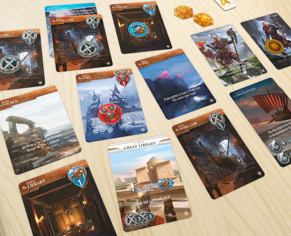 cartes jeu monumental duel exploration