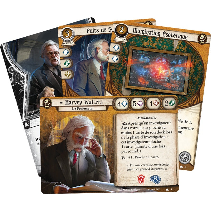 jce Horreur a Arkham Investigateur Harvey Walters cartes