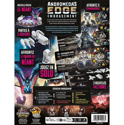 jeu Andromeda's Edge Embrasement dos de Boite